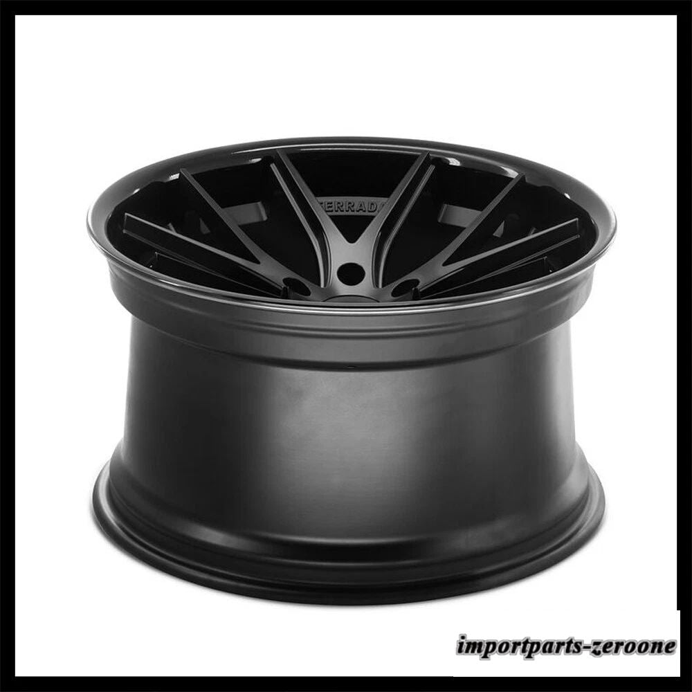 20インチフェラーダ FR2 ブラックコンケーブホイールリムレクサス RC350 に適合　ホイール４本セット　-FRD-1868