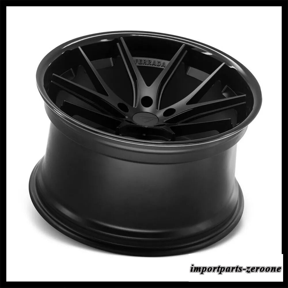 20インチフェラーダ FR2 ブラックコンケーブホイールリムレクサス RC350 に適合　ホイール４本セット　-FRD-1868