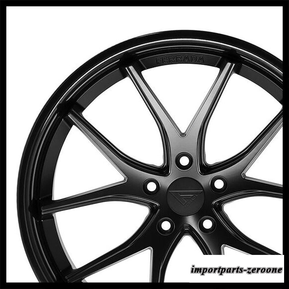 20インチフェラーダ FR2 ブラックコンケーブホイールリムレクサス RC350 に適合　ホイール４本セット　-FRD-1868