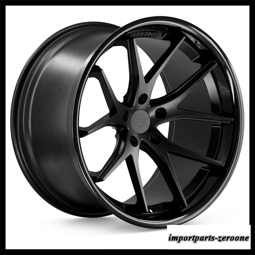 20インチフェラーダ FR2 ブラックコンケーブホイールリム フォード マスタング GT GT500 に適合　ホイール４本セット　-FRD-1892