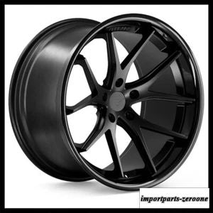 19インチフェラーダ FR2 ブラックコンケーブホイールリムメルセデス W221 S400 S550 に適合　ホイール４本セット　-FRD-1893