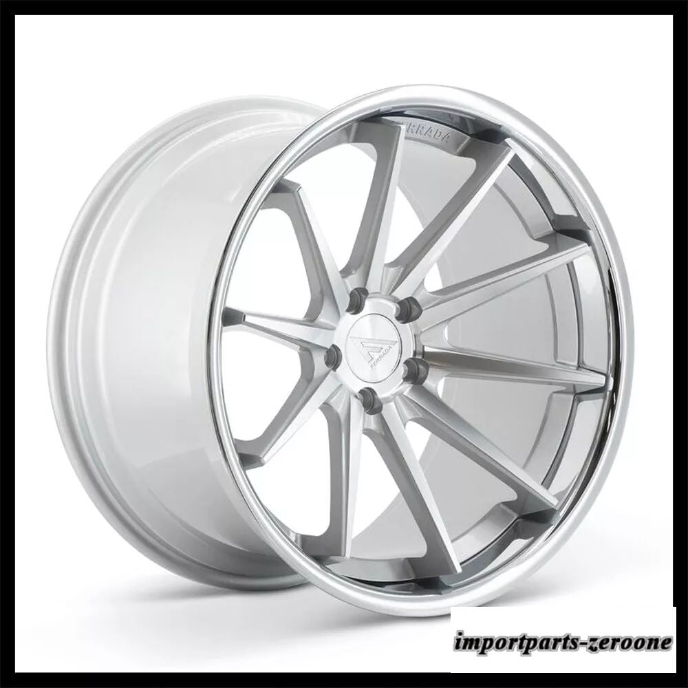 20インチフェラーダ FR4 シルバー コンケーブ ホイール リム Lexus LS460 LS600 に適合　ホイール４本セット　-FRD-1899