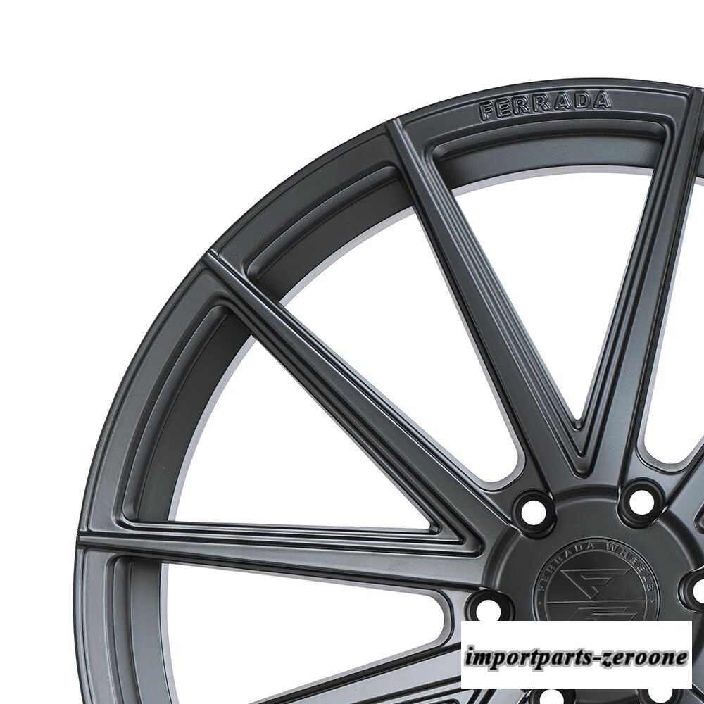 22インチフェラーダ ft1 ブラックコンケーブホイールリム GMC Yukon-4 個セット　ホイール４本セット　-FRD-1924