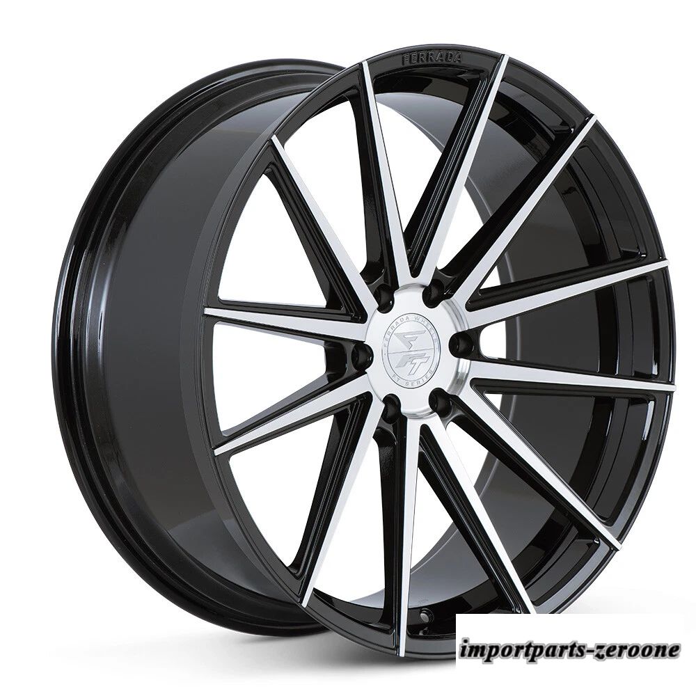 "22インチ" フェラーダ ft1 機械加工コンケーブホイールリムシボレー シルバラード-4 個セット"　ホイール４本セット　-FRD-1929