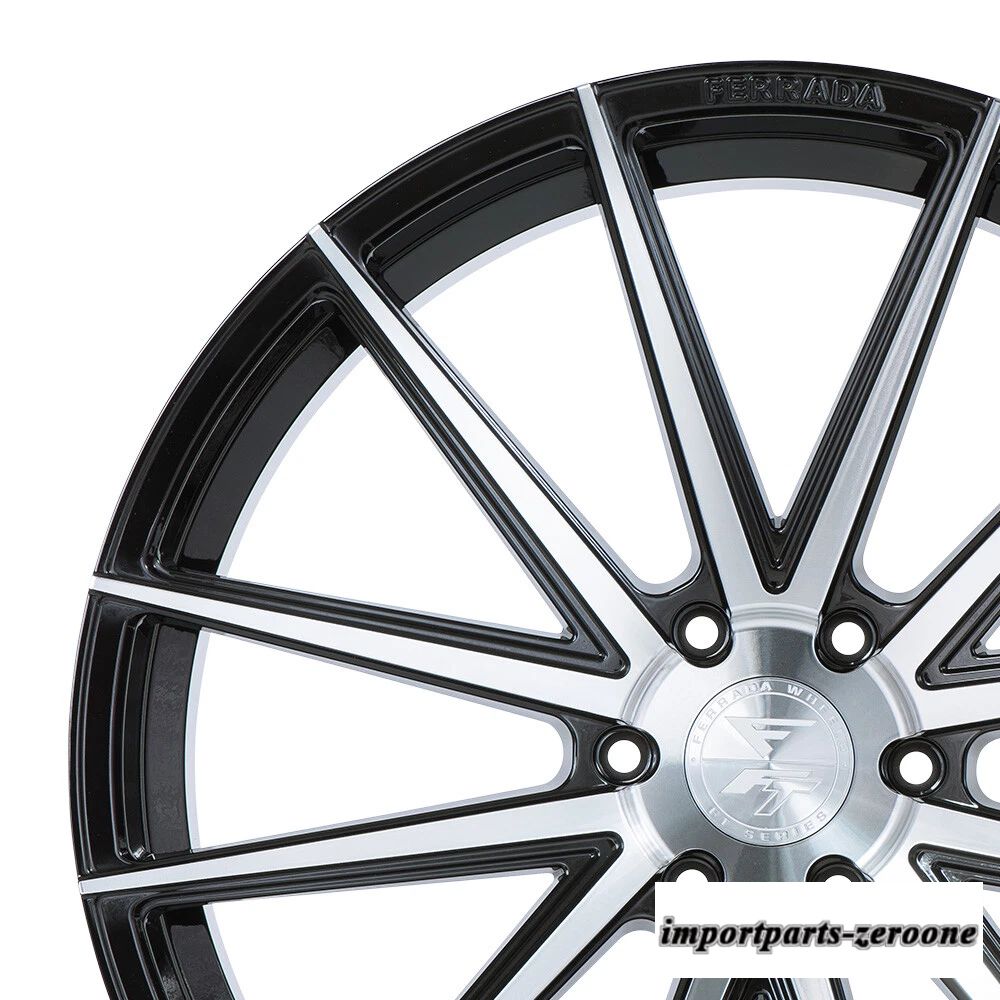 "22インチ" フェラーダ ft1 機械加工コンケーブホイールリムシボレー シルバラード-4 個セット"　ホイール４本セット　-FRD-1929