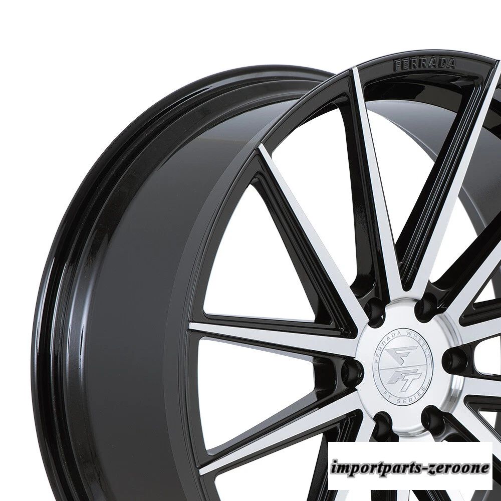 "22インチ" フェラーダ ft1 機械加工コンケーブホイールリムシボレー シルバラード-4 個セット"　ホイール４本セット　-FRD-1929