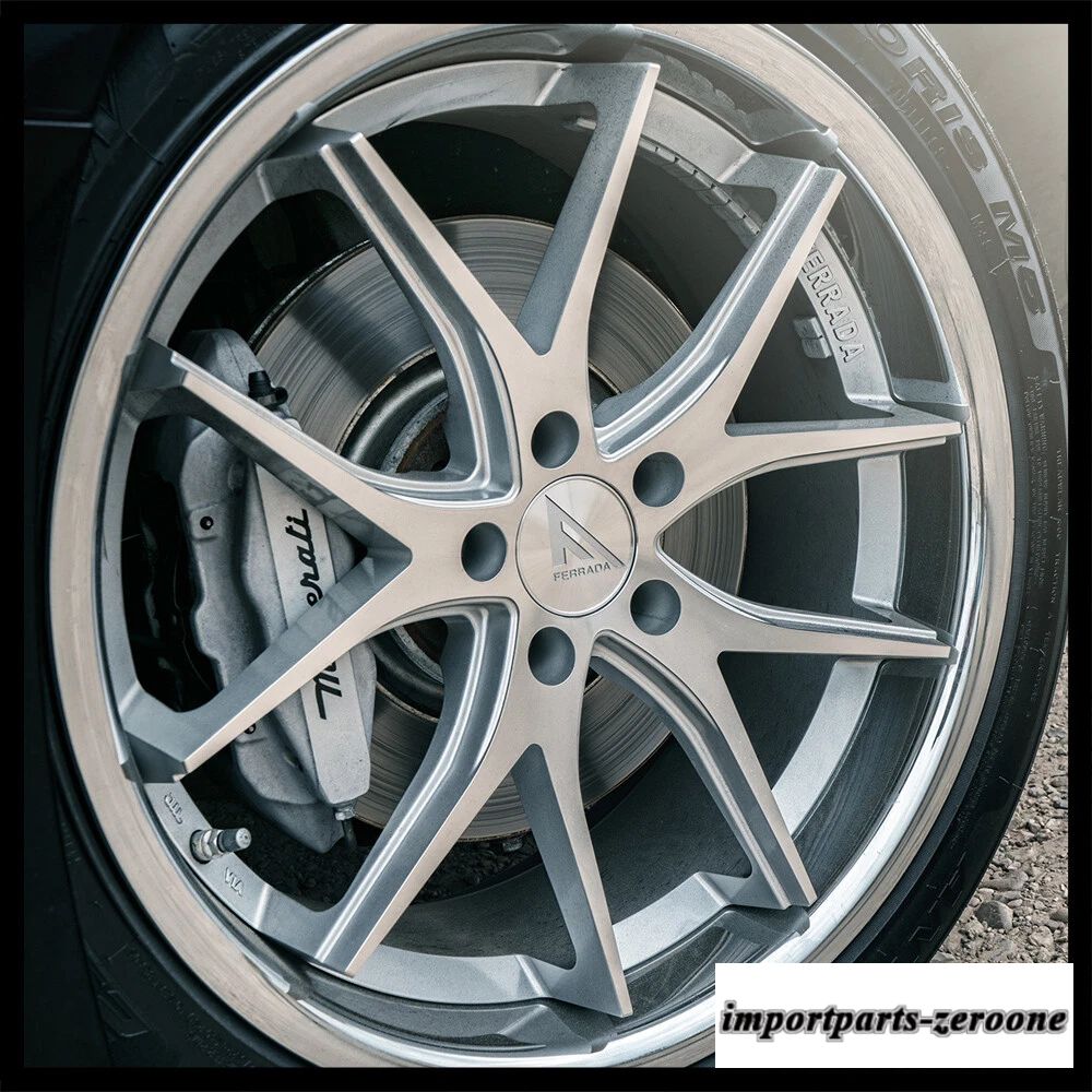 19インチフェラーダ FR2 シルバー コンケーブ ホイール リム ベンツ W212 E350 E550 E63 に適合　ホイール４本セット　-FRD-1955