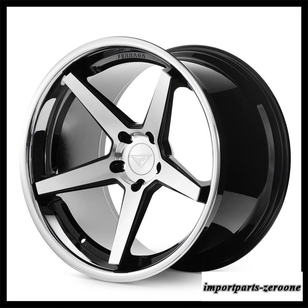 22インチフェラーダ FR3 機械コンケーブホイールリム クライスラー 300 300C 300s に適合　ホイール４本セット　-FRD-1981