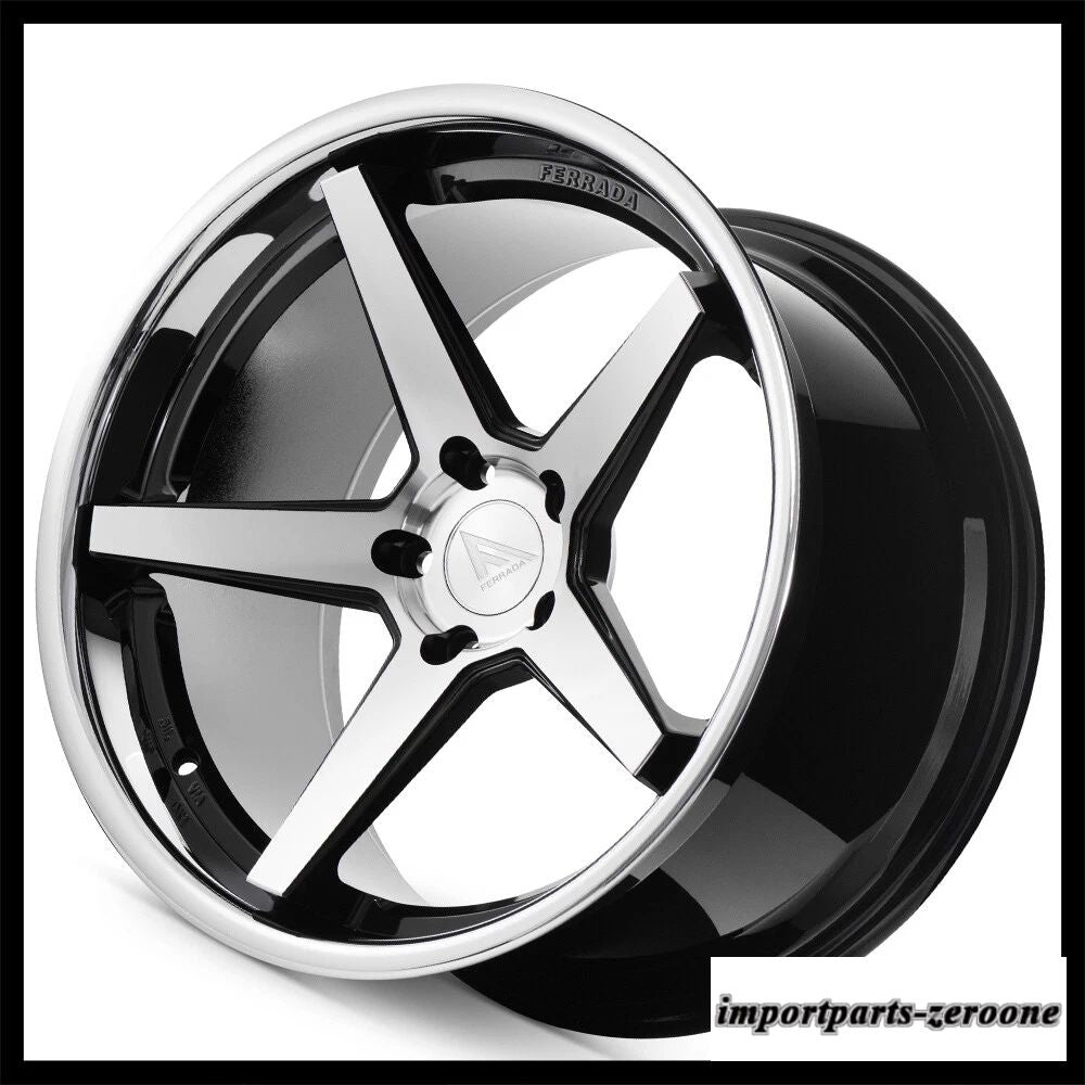 22インチフェラーダ FR3 機械コンケーブホイールリム クライスラー 300 300C 300s に適合　ホイール４本セット　-FRD-1981