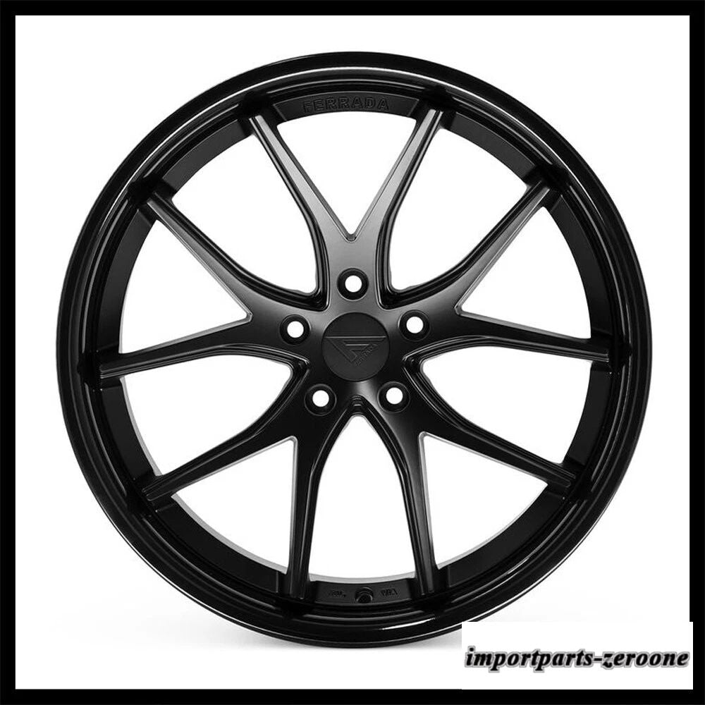 19インチフェラーダ FR2 ブラックコンケーブホイールリムインフィニティ G37 G37S クーペ適合　ホイール４本セット　-FRD-1985