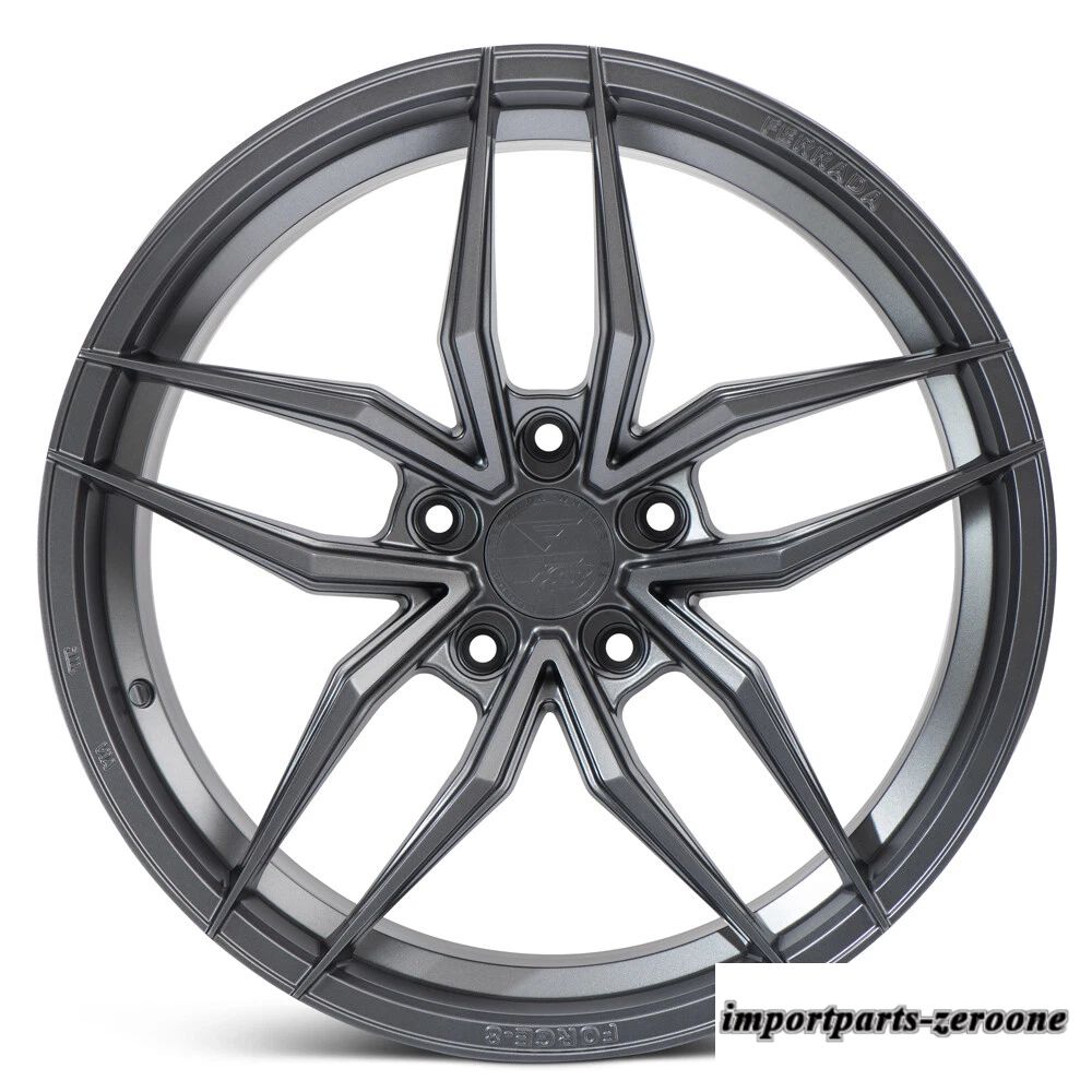 20インチフェラーダ F8-FR5 グラファイト鍛造コンケーブホイールリム BMW E90 328 330 335 に適合　ホイール４本セット　-FRD-1988