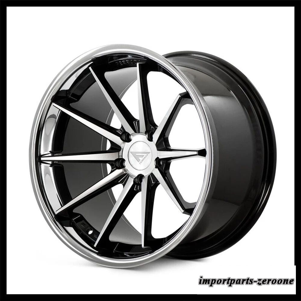 22インチフェラーダ FR4 機械加工コンケーブホイールリムbmw F15 x5 x5mに適合　ホイール４本セット　-FRD-2005